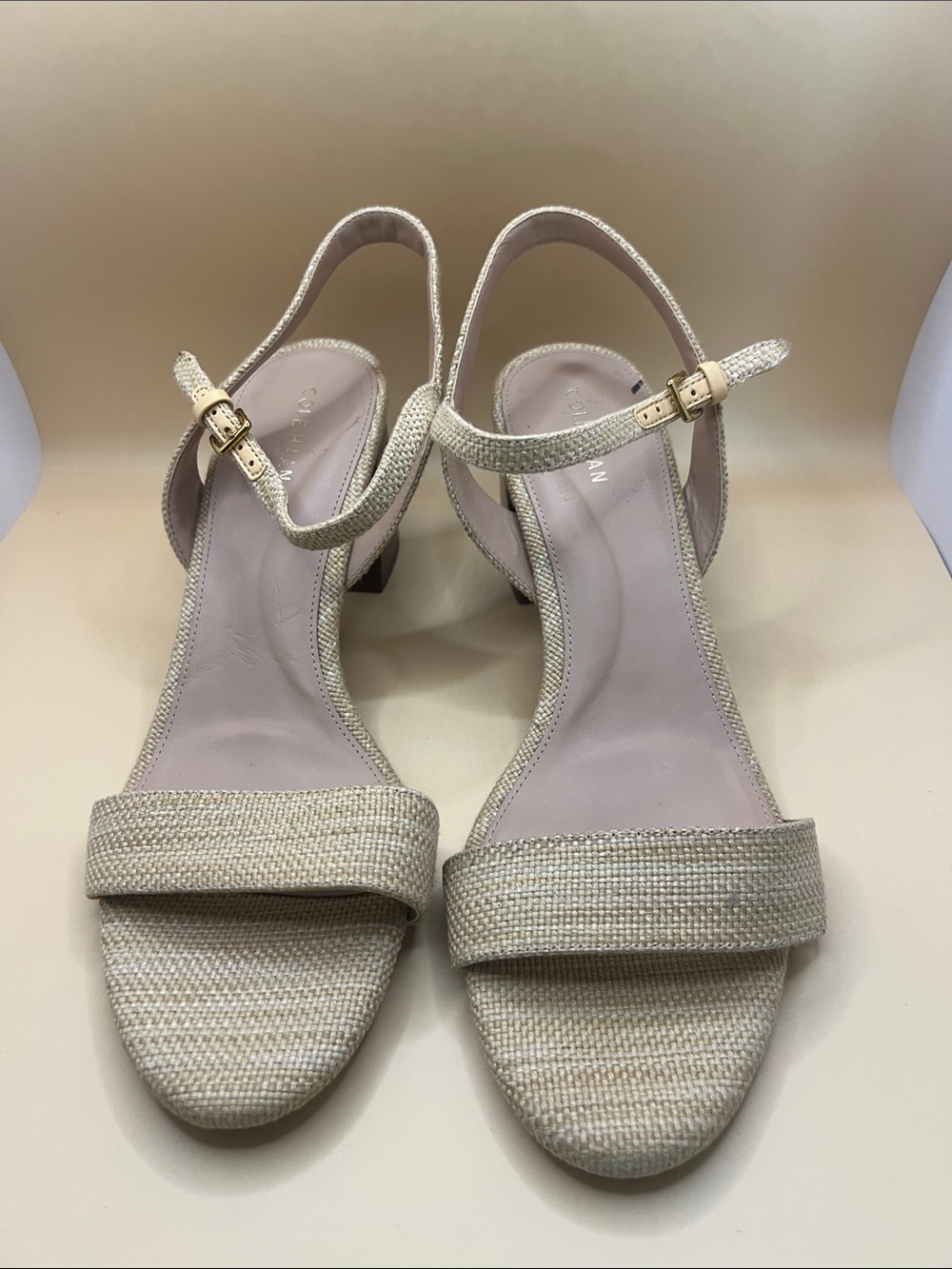 Elegant Beige Ankle-Strap Women’s Sandals